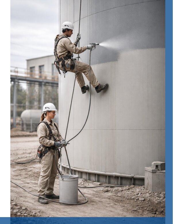 Покраска резервуаров в Сосновоборске от 1241 р. | ВЫСОТНИК-Ссб — заказать