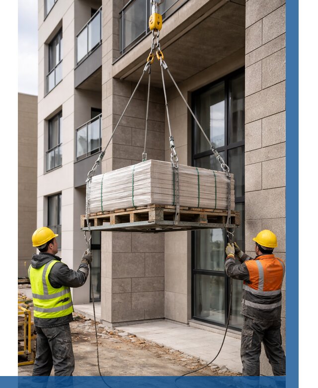 Подъем керамогранита на этаж в Сосновоборске от 3621 р. | ВЫСОТНИК-Ссб