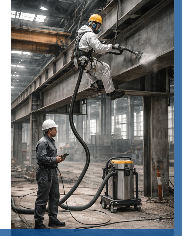 Обеспыливание конструкций в цехе в Сосновоборске от 4345 р. | ВЫСОТНИК-Ссб