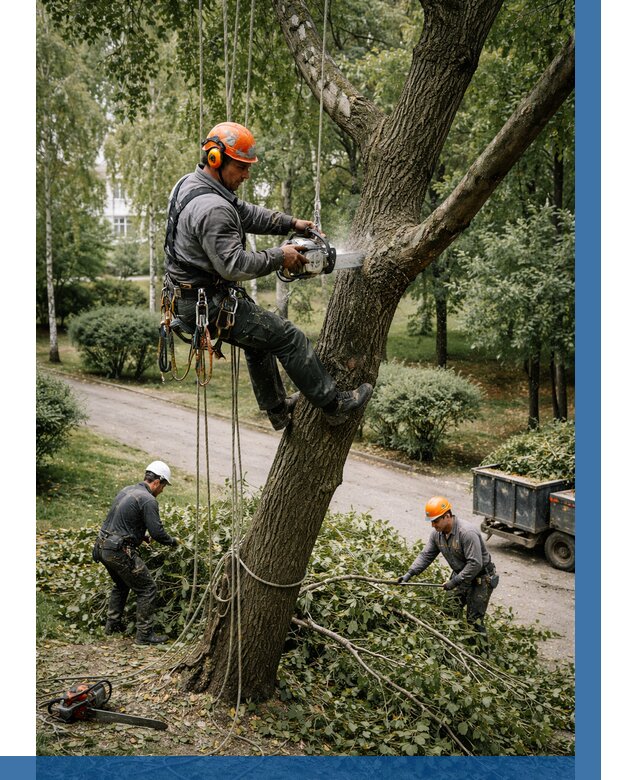 Кронирование деревьев в Сосновоборске от 6724 р. | ВЫСОТНИК-Ссб