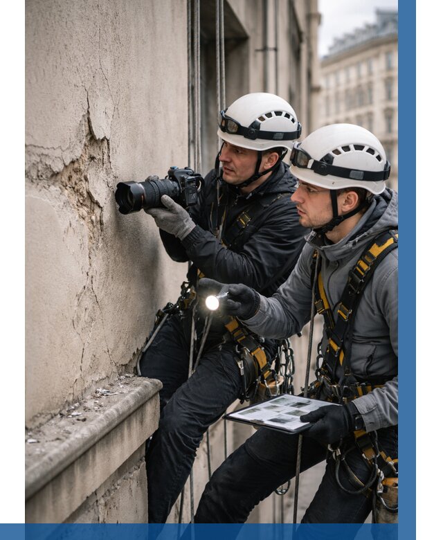 Фотофиксация дефектов фасада в Сосновоборске от 4655 р. | ВЫСОТНИК-Ссб