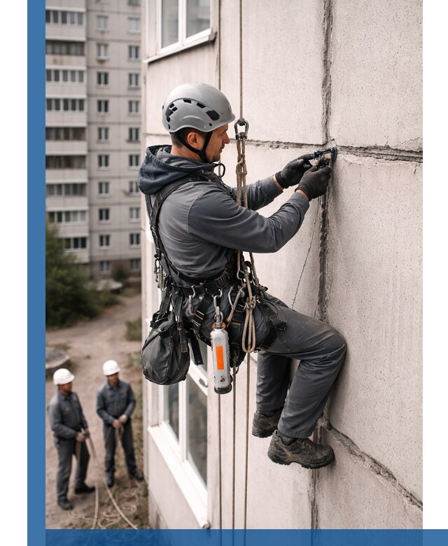 Обследование межпанельных швов и герметизация в Сосновоборске